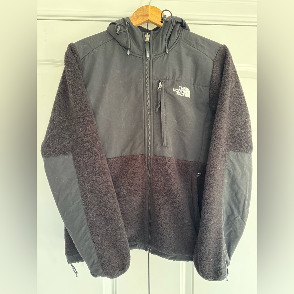 The North Face Black Fleece Jacket Hooded Retro Denali Jacket Windbreake… - Picture 2 of 9